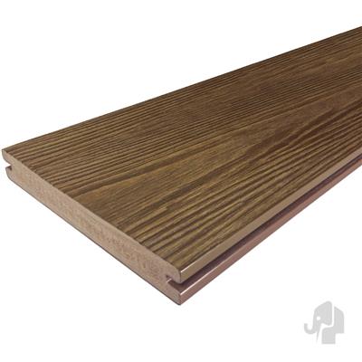 Eva-Last vlonderplank (clip) houtcomposiet FSC 24x190x4000mm Apex Driftwood Brown houtnerf/vlam