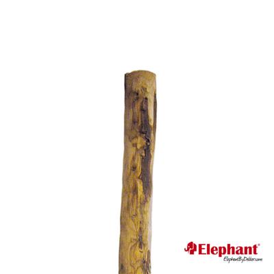 Elephant geschilde paal Kastanje FSC hardhout +/- Ø 70mm gepunt >>