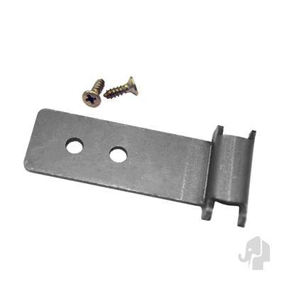 Elephant tie-clips (tbv Modular/M&M schutting) staal per setje verpakt (clips + schroefjes)