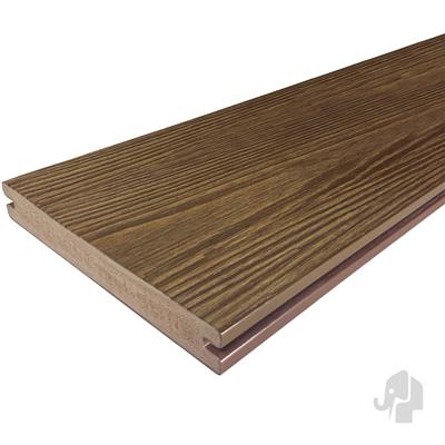 Eva-Last vlonderplank (clip) houtcomposiet FSC 24x 190x3000mm Apex Driftwood Brown houtnerf/gevlamd >
