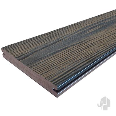 Eva-Last vlonderplank (clip) houtcomposiet FSC 24x 190x3000mm Apex Driftwood Dark houtnerf/gevlamd >