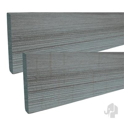 Eva-Last afdekprofiel/plint houtcomposiet FSC 11x71x2200mm Ibiza grijs houtnerf/vlam tbv terras