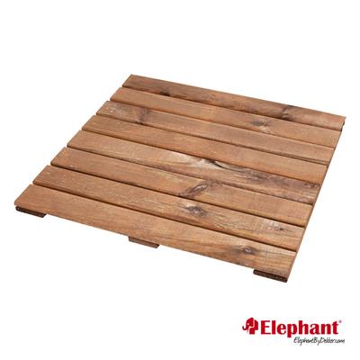 Elephant terrastegel bruin verduurzaamd Grenen FSC 22x500x500mm met vlak geschaafde planken