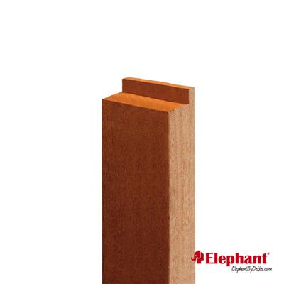 Elephant steunpiket duurzaam hardhout 70x95x300mm tbv dubbele Belmonte/Belvedere poort
