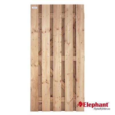 Elephant rechte tuindeur verduurzaamd Grenen FSC 39x900x1800mm 13mm planken geschroefd
