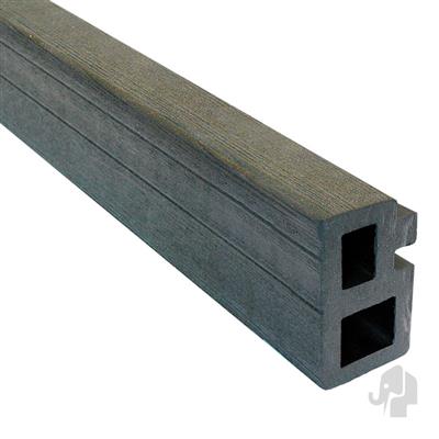 Elephant onderbalk/kantprofiel houtcomposiet FSC 30x50X2250mm (2 stuks) antraciet tbv 21mm planken