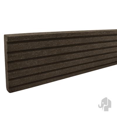 DuoWood afdekprofiel/plint houtcomposiet FSC 11x71x2200mm Lava (antraciet) tbv terras