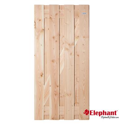 Elephant tuindeur Douglas FSC 45x900x1800mm gezaagde planken / RVS geschroefd