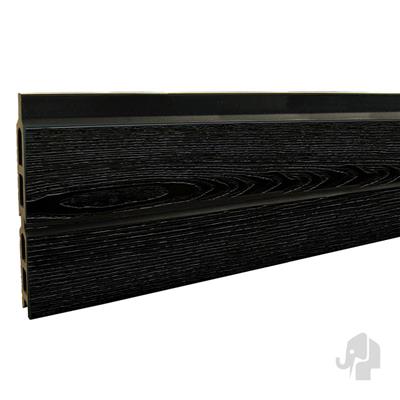 Elephant lamel Modular-Rhombus houtcomposiet FSC 20x141x1800mm 6 stuks Nero co-ex (zwart) in folie