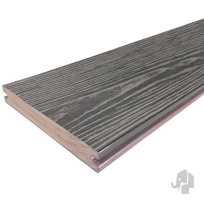 Eva-Last vlonderplank (clip) houtcomposiet FSC 24x190x3000mm Apex Driftwood Grey houtnerf/gevlamd