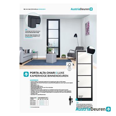 Marketing - flyer Porta Alta A4 25st/bundel