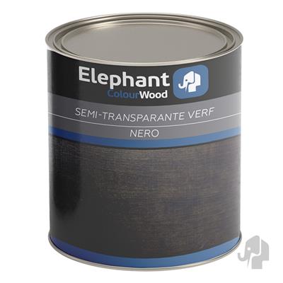 Elephant nero transparante coating 1 liter blik