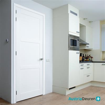 FSC binnendeur "Sense" Shine 83x231,5cm opdek links [wit voorbehandeld] >