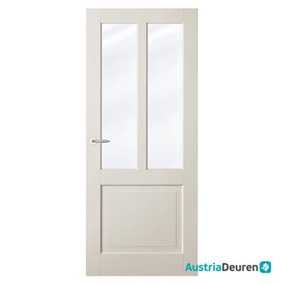 FSC binnendeur "Balance" New York blank facet glas 88x231,5cm Opdek rechts [hoogwaardig voorgelakt] >
