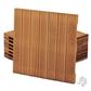 Elephant terrastegel Bangkirai hardhout 24x500x500mm met fijne ribbel profiel >