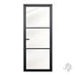 FSC binnendeur "Pronto Legno" Giasole Nero 78x231,5 stomp links 89x89 [zwart afgelakt] >