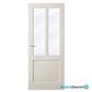 FSC binnendeur "Balance" New York blank vlak glas 93x201,5cm Opdek rechts [hoogwaardig voorgelakt] >