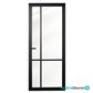 FSC binnendeur "Nero Legno" Asti 93x211,5cm opdek rechts incl. krukgatboring [zwart voorbeh.]