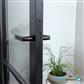 FSC binnendeur "Nero Legno" Genova 88x211,5cm opdek links incl. krukgatboring [zwart voorbeh.]
